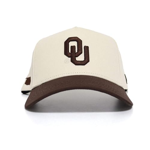 No Rivals Officially Licensed Oklahoma Sooners University of Oklahoma Espresso Hat NCAA Snapback Cap for Men and Women Brown