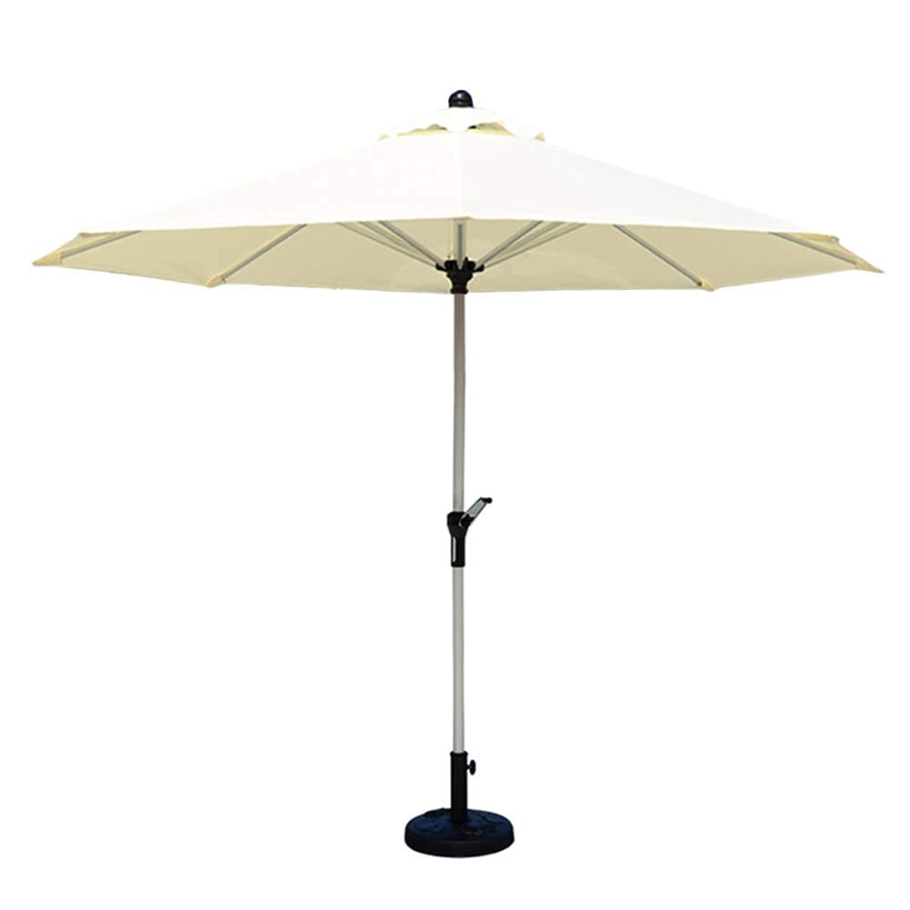 Sombrilla para jardín y playa de 270cm con manivela sombrilla mesa exterior 4