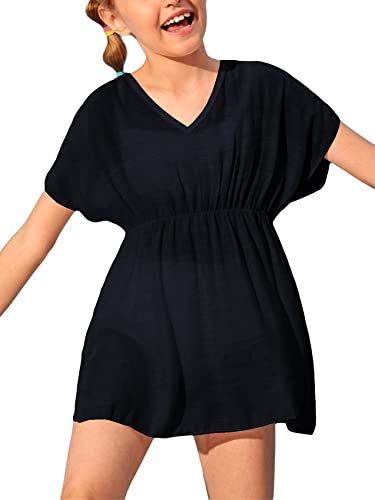 Fommykin Girls Swimwear Cover Ups Kids Beach Bathing Suit Coverups Cute Sweet Bikini Swimsuit Tunic Dress #TOP5