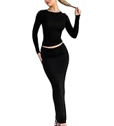 Set Di 2 Pezzi Con Pizzi Per Donna - Top E Gonna Elegante Con Maniche Lunghe - Foto 6