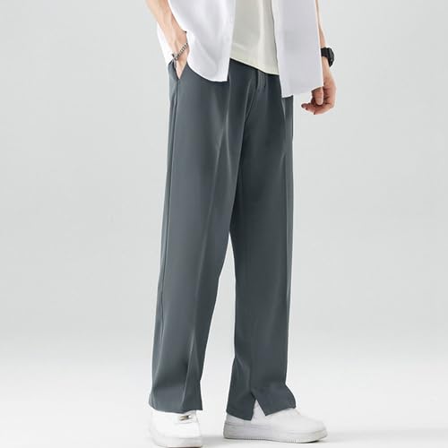Pantalon décontracté homme tissu léger drapé ample confortable - 2