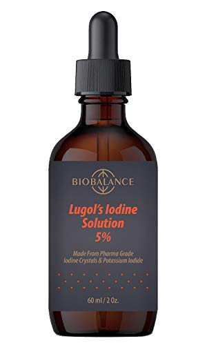Image of Bio Balance Lugol's Iodine 5% Solution 2 fl.oz., Extra Pure Grade, 6.25mg Iodine Per Drop, Heavy Metals Free, Preservative Free, Glass Dropper Bottle, 60ml