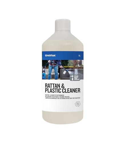 Nilfisk Limpiador de Ratán y Plástico - Detergente de Hidrolimpiadora para Muebles de Exterior (1 L)