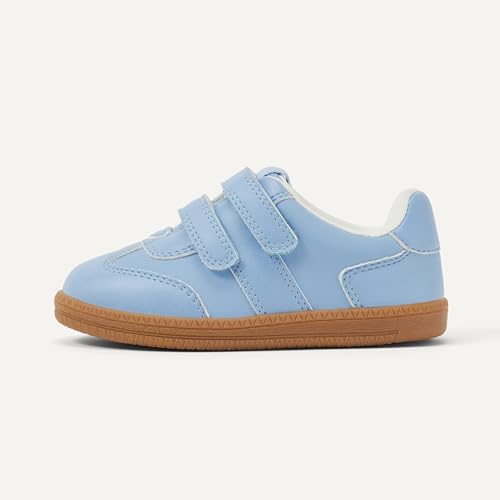 Image of Amazon Essentials x Sofia Grainge Unisex Kids and Toddlers' Hook and Loop Sneakers with Rubber Sole
