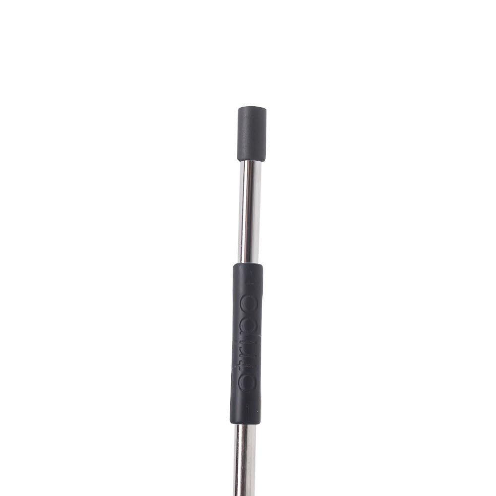 EDENSWEAR Otripo Stainless Steel Silicone Composite Straw Flexible Reusable with Cleaning Brush safety no noise (Silver), OTO-21-001