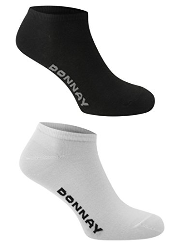 Donnay 10 Paar Herren/Damen Sneakersocken/Freizeitsocken, Schwarz oder Weiss, wahlweise in 41-45 (10Schwarz+10Weiss) Cover