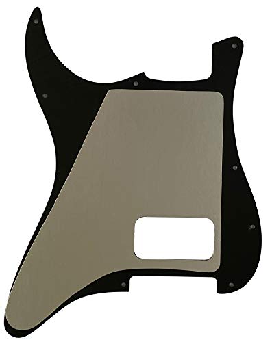 Pièces de guitare pour Fender Stratocaster Start Single Humbucker Pickguard (3 plis) Noir - Les Beatles, Paul McCartney, John Lennon, RIngo Starr, George Harrison Pièces de guitare pour Fender Stratocaster Start Single Humbucker Pickguard (3 plis) Noir – Image 7