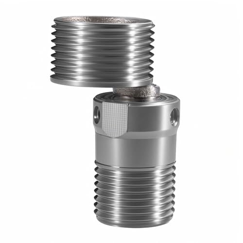 Regolatore angolare per rubinetti in acciaio inossidabile - Parti di montaggio a piede Adattatore angolare rinforzato | Parti per rubinetti doccia facili da pulire e riporre per il bagno Specifi