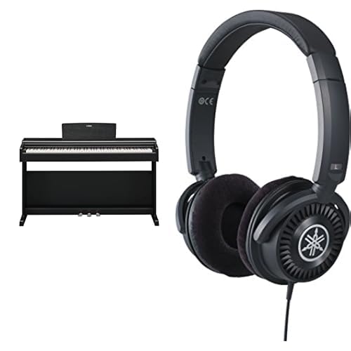 Yamaha Piano digital ARIUS YDP-145: piano doméstico clásico y elegante para principiantes y aficionados, incluido con auriculares HPH-150