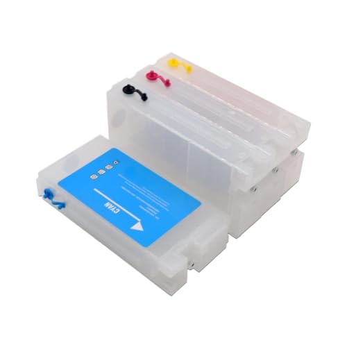 Cartouche T41W T41P rechargeable vide 350ml compatible SureColor T5470M T5470 T5475 T3470 T3475