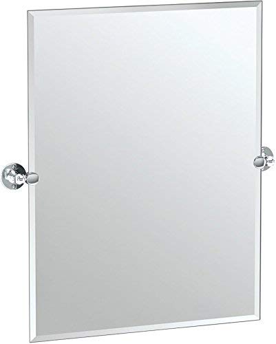 Gatco 4419S Cafe Rectangle Mirror Chrome, 31.5 H x 27.5 W