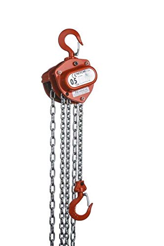 nitchi h50 a de l mano cadena hebezug 0,5t/500 kg - con überlastsicherung, 12m, 1 Cover