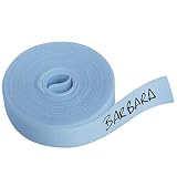 Rotolo di Nastro Termoadesivo Personalizzabile, 3m x 1cm, per Contrassegnare Biancheria, Cotone e Poliestere, Penna Non Inclusa - Blu, 300x1 cm