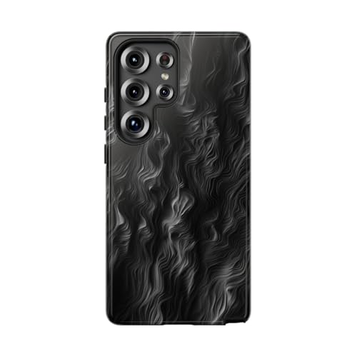 Coque Samsung S25 Ultra lignes ondulées abstraites au design moderne pour le bureau