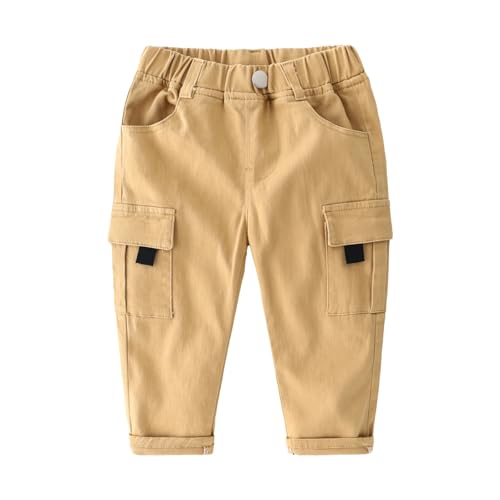 Boys Girls Kids Cargo Pants Sweatpants Solid Color Casual Hiking Climbing Outdoor Activities Pants