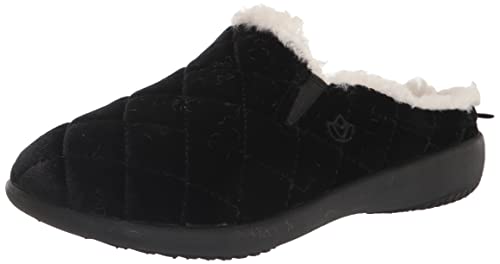 Pantoufles velours Spenco femme noir 38 EU contre la fatigue plantaire