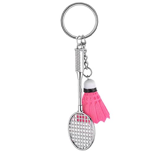 Zonster Badminton Keychain Sports Equipements Shape Keychains Mignon Mini Badminton avec Ballon Bijoux Bijoux Accessoires Cadeau Cover