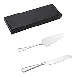 DIYEAH Edelstahl Tortenschneideset mit Kuchenheber und Mousse Ausstecher Mittelgroß Rostfrei...