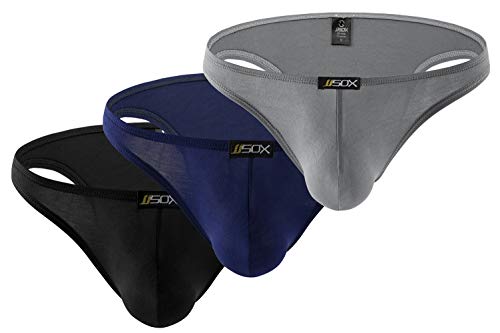 Naturemore Men's Modal Low Waist Bikini Briefs Brazilian Cut Bulge Underwear