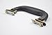 CynKen 1 Pieces PU Leather Handle for Guitar Musical Box Handbags Gift Boxes Wine Boxes Luggage Toolbox Trolley Instrument Case Black Silver