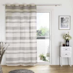 Douceur d'Intérieur Curtain 140 x 280 cm Sand, W 55.1" x L 110.2" (1 Panels)