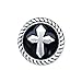 Tandy Leather 3/4" Epoxy Cross Screwback Concho 7758-02