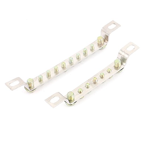 Bloque de terminal eléctrico de tornillo para cable de cobre molido, kit de 2 piezas 3