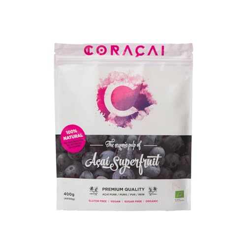 Pulpa de açai pura congelada 4x100g Coraçai BIO