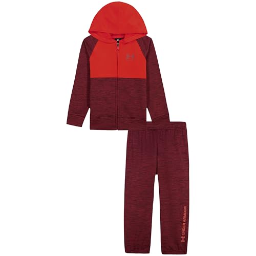 Image of Under Armour Boys' 2-Piece Hoodie Set, Full Zip Sweatshirt and Fleece Pants