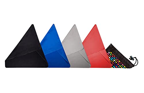 Ed Hicks 4 Grande Chiffons de Nettoyage en Prime Microfibre — 30 x 30cm — pour écran TV LCD OLED Tablettes — Garantie 400 Lavages — Nettoyage sans Chimiques — Antistatique — Sac de Rangement