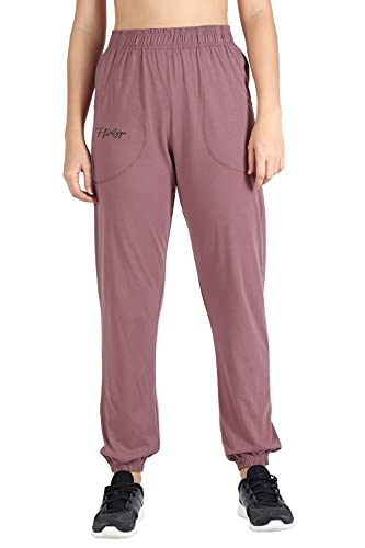 Image of Fflirtygo Cotton Solid Joggers /Track Pant /Solid Pajama /Leggings �100% Export Quality Soft Cotton Night Wear /Pocket Pyjama for Women Lavender Pyjama