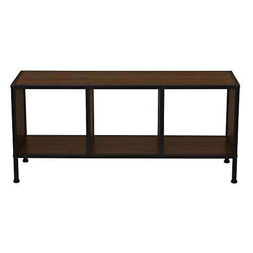 Household Essentials Walnut Cubby Coffee Table #TOP3