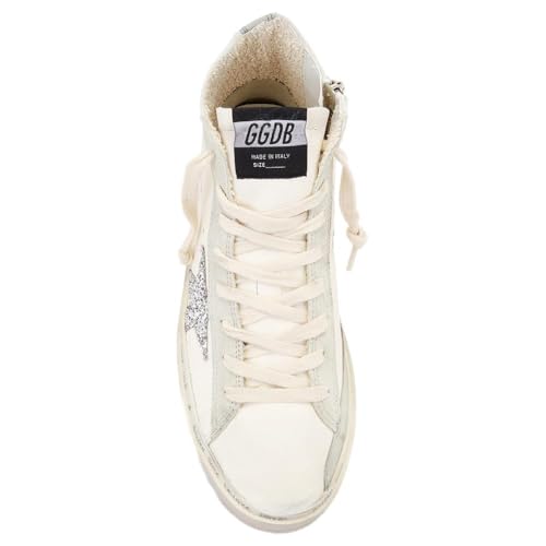 Image of Golden Goose Women's Hi Francy Nappa and Suede Upper Glitter Star Leather List