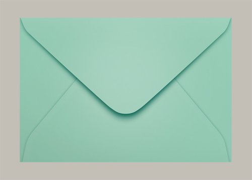 Envelope Carta 114x162 Tahiti Verde Claro Scrity 100 Unidades