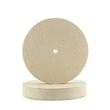 Flat wool polishing disc for metal and wood finishing with fine and coarse options for polishing applications in industrial environments (coarse bristles)