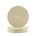 Flat wool polishing disc for metal and wood finishing with fine and coarse options for polishing applications in industrial environments (fine bristles)