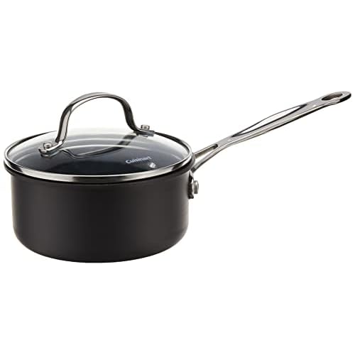 Cuisinart 1-Quart Saucepan, Chef’s Classic Nonstick Hard Anodized Saucepan w/Cover, 619-14