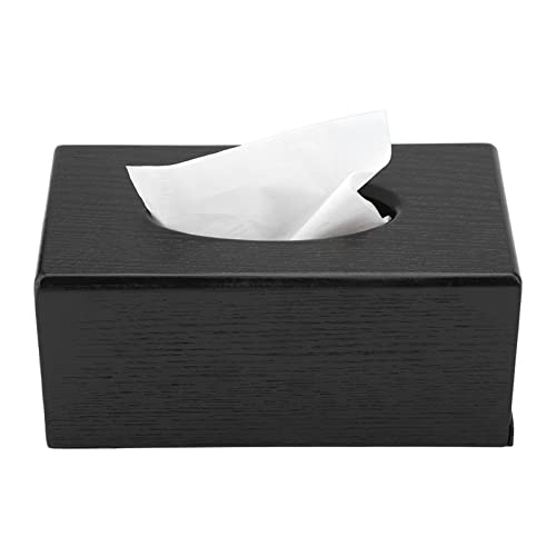 Black Rectangular Tissue Box - Elegance Wood Tissue Holder for Living Room, Bedroom, and Kitchen - Classy Wood Paper Rack. (#01) by KIMISS - Used condition - Image 5