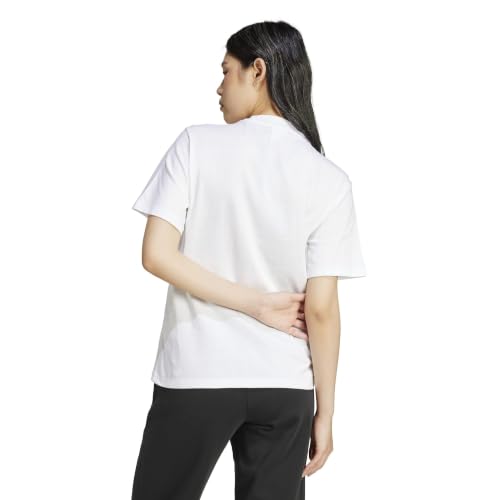 adidas Damen Essentials Big Logo Cotton T-Shirt, White/Black, M – Ansicht 4