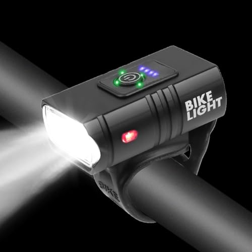 NAKOSITE BK02 Luz para Bicicleta Delantera/Trasera, 1500 lúmenes, Kit de Seguridad Completo con Timbre de Bicicleta + 10 Pegatinas Reflectantes, IPX5 Iluminación USB Recargable, 6 + 4 Modos para MTB - imagen 2