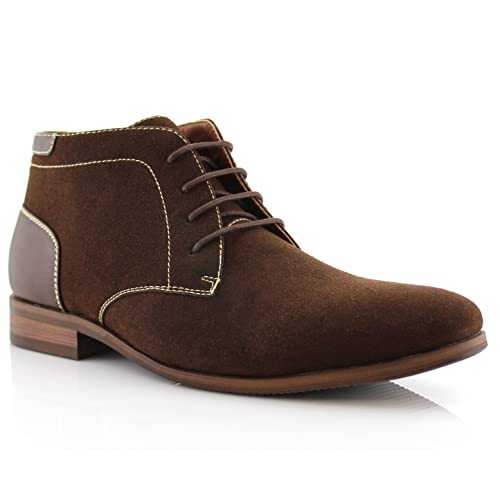 Ferro Aldo Raymond MFA806031 Mens Casual Brogue Mid-Top Lace-Up Uniform Dress Boots