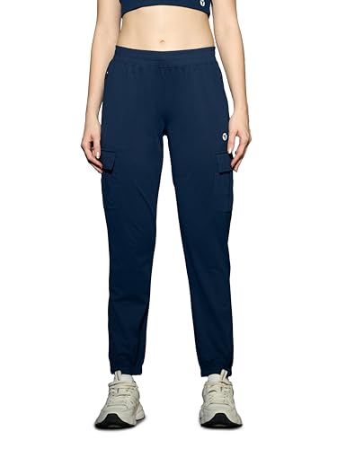 Image of Women's Polyester Regular Fit 4 Pocket Solid Cargo with SPF50+, 2 Way Stretch, UV Protection for Activewear, Regular Use