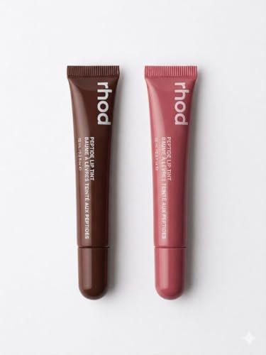 Image of Peptide Lip Tint | Hydrating Tinted Lip Balm | Buildable, Creamy Color & Lip Care | Moisturising | Non-Sticky | Soft & Smooth Lips (Salty Tan and Espresso)