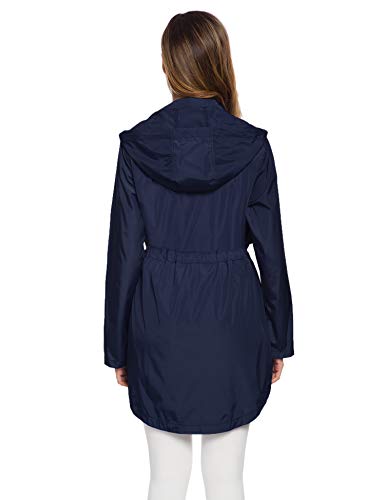 Avoogue Women S Packable Raincoat Rain Shell Women Light Weight Hiking Rain Jacket Navy Blue Xl #TOP3