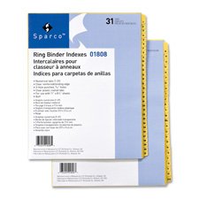 Sparco Numbered 1-31 Index Dividers