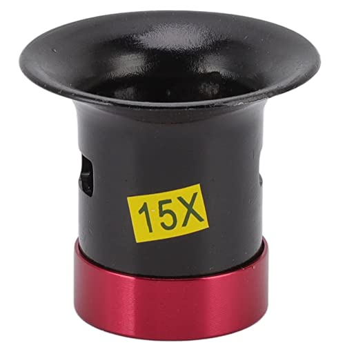 Watchmaker Loupe 15X Aluminum Alloy Professional Jewelers Loupe Magnifier for Watch Repair with Superior Clarity and Comfortable Design