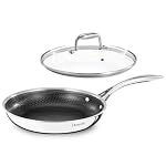 DELUXE 10" Hybrid Ceramic Nonstick Frying Pan with Lid for Daily Cooking