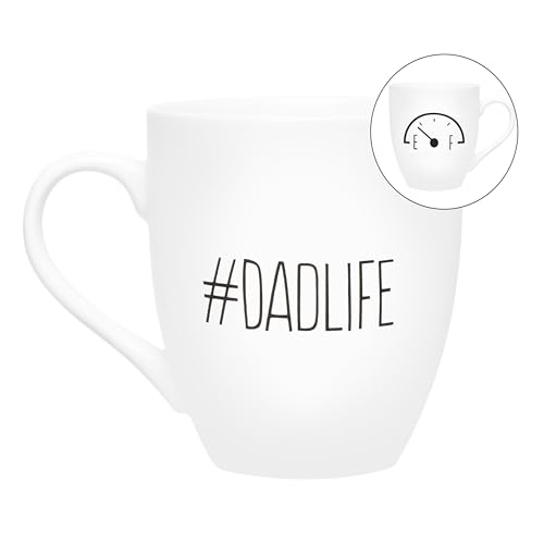 Pearhead DadLife Mug, Father's Day Gifts For New Dads, Gift From Kids, Dishwasher and Microwave Safe, Large