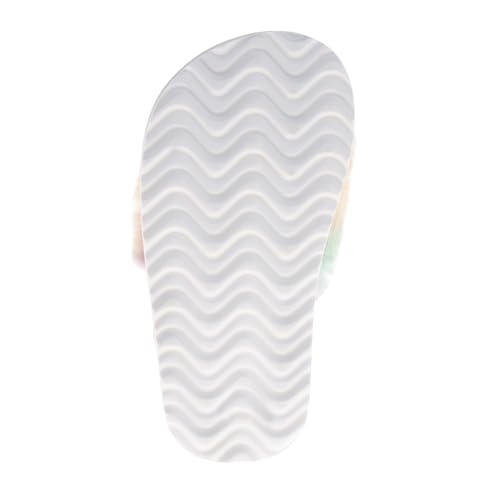 Josmo Fuzzy Sandals Open Toe Adjustable Back Strap - SlipOn Summer Slides4