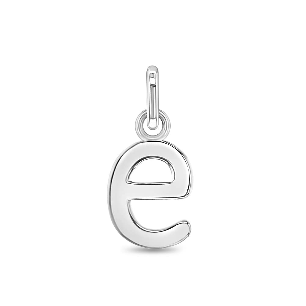 In Season Jewelry Small Letter Name Initial Charms - 925 Sterling Silver Hypoallergenic Alphabet Charms for Kids & Teens - Perfect for Bracelets -